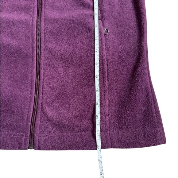 Columbia Fleece Full Zip vest purple small - Picture 3 of 5